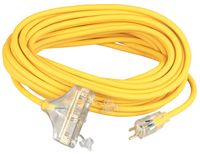 Coleman Cable 03589 10/3-Wire Gauge Tri-Source SJEOW Outdoor Vinyl Extension Cord, 100-Foot