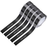 Replace Dymo Embossing Tape 1/2 Inch 3D Plastic Emboss Labels White Print on Black Compatible for DM1595 Organizer Xpress Pro, 5 Pack