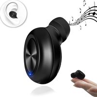 Bluetooth Earbud Best Earphone mini-s Smallest Earpiece Wireless Invisible Headphone with 6 Hour Playtime Car Headset with Mic for iPhone and Android Smart Phones Bluetooth headset earbud phones
