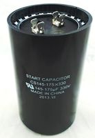 SUPCO CS145-175X330 Start Capacitor, 4.375" Height, 2.56" Diameter, 145-175 Mfd, 330V