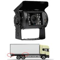 12-24V Backup Camera/Side View Free 30FT Video Cable for Truck Car Camper Motorhome Waterproof Heavy Duty Night Vision Mirror Image No Parking Guide Lines