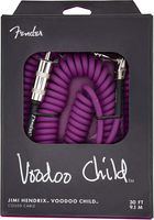 Fender Hendrix Voodoo Child Electric Guitar Coil Cable, Purple