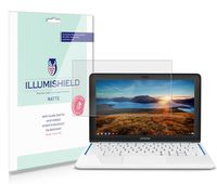 iLLumiShield Matte Screen Protector Compatible with HP Chromebook 11 11-1101us (2-Pack) Anti-Glare Shield Anti-Bubble and Anti-Fingerprint PET Film
