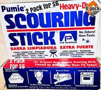 U.S. Pumice 1001 Scouring Stick, Pack of 2-4-Pack
