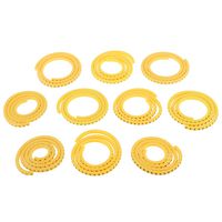 MonkeyJack 1000pcs Yellow Cable Markers Identification Labels Managment Number 0-9 Zero to Nine Assorted Size - 1mm² EC-0