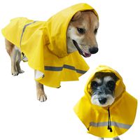 HAPEE Pet Dog Raincoats for Small Medium Dogs | Dog Rain Jacket with Hood | Dog Rain Poncho |