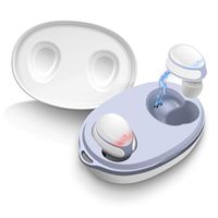 Torteco Wireless Earbuds Bluetooth 5.0 Headphones, in-Ear Stereo Wireless Earphones with Microphone One-Step Pairing with Charging Case, IPX6 Water Proof for Running, Sports, Working, White