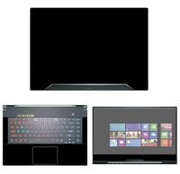 Decalrus - Protective Decal Black Skin Sticker for ASUS ROG Zephyrus S GX502GW (15.6" Screen) case Cover wrap AS_ROG-Zeph_SGX502GW-90