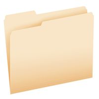 Pendaflex Essentials File Folders, Letter Size, 2/5 Cut, Manila, 100 per Box (752 2/5RE)