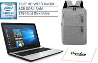 2019 HP 15.6 Inch HD Premium Business Laptop PC, Intel Dual-core i3-7100U, 8GB DDR4 RAM, 1TB HDD, USB 3.1, HDMI, WiFi, Bluetooth, Windows 10 Home, Silver and Black (Renewed)