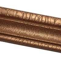 TINTON LIFE 3D Waterproof Wallpaper Border Peel and Stick Wall Border Foam Mirror Borders Removable Self Adhesive Tiles Stickers for Kitchen Bathroom 3.1x90" Copper