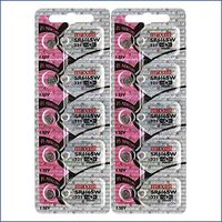 10 Maxell 321 SR616SW Silver Oxide Batteries Hologram