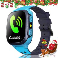 Kids Smart Watch Girls Boys Cellphone with GPS Tracker Two-Way Call SOS 1.44" Touch Screen Camera Micro Chat Game Flashlight Alarm Clock Wrist Watch School Learning Toys Christmas Birthday Gifts