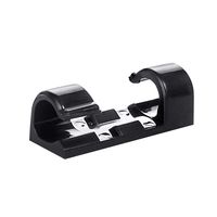 Cable Clips - Cord Organizer - Cable Management - Wire Holder System - Self Adhesive Cord Holders-6 Pack Adhesive Cord Hooks - Home, Office, Cubicle, Car, Nightstand, Desk Accessories for Organizing