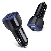 Car Charger, Cebkit 2 Pack Dual Port Travel USB Car Charger Flush Fit Plug Adapter Fast Charger Android Compatible for Samsung Galaxy S9 S8 Plus Note 8 S7 Edge, iPhone X 8 7 6S 6 5, lg g5 g6, Note 4 5
