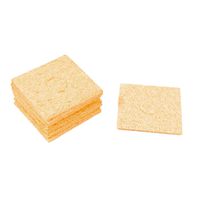 uxcell Replacement 57mm x 57mm x 3mm Soldering Iron Cleaning Sponge Pad Yellow 10Pcs