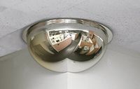 Mirror 18" Outside Security 270 Degree 3/4 Corner Acrylic Material Dome