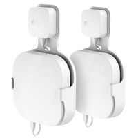 Wall Mount Holder for eero Home WiFi, The Simplest Wall Mount Holder Stand Bracket for eero Pro WiFi System Router No Messy Screws,2 Pack(White)
