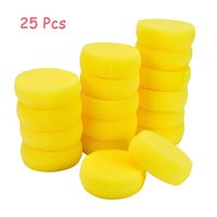 AQUEENLY 25 Pcs Painting Sponge, Artist Sponge for Watercolor, Painting, Crafts, Pottery, Clay, Ceramics, Pottery & Household Use (2.8 Inch)