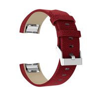 Leather Bnad straps, RTYou(TM) Hot Sales Fitbit Charge 2 Strap,Classic Leather Wristband With Metal Connectors For Fitbit Charge 2 (Red)