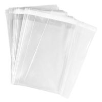 400 Pack 9" x 12" Clear Resealable Self Adhesive Cello Poly Plastic Bags 1.2 Mil