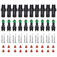 MUYI 10 Kit 1 Pin Way Waterproof Electrical Connector 1.5mm Series Terminals Heat Shrink