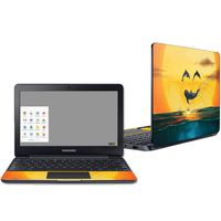 Mightyskins Skin Compatible with Samsung Chromebook 3 11.6" - Dolphin Smiley | Protective, Durable, and Unique Vinyl Decal Wrap Cover | Easy to Apply, Remove, and Change Styles | Made in The USA