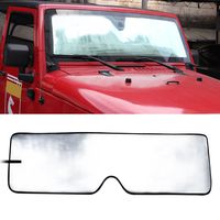 Front Windshield Sunshade Sun shade for 2007-2017 Jeep Wrangler JK MINGLI Heat Shield Windshield Custom-fit Sunshade Sun Visor Mat