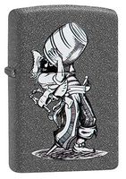 Zippo Vintage Drinking Pirate Pocket Lighter