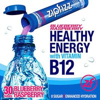 Zipfizz Healthy Energy Drink Mix, Limited Edition Blueberry Raspberry, 11g Single serving tubes - 30 Count