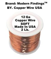 12 AWG 99.9% PURE SOLID COPPER WIRE (2 Lb.- 100 Ft.)