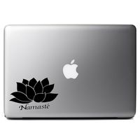 Namaste Lotus Flower Peace Vinyl Sticker Laptop iPhone Cell Decal