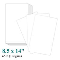 8 1/2 x 14" Legal Size Card Stock Paper - Premium Smooth 65lb Cover Cardstock - Perfect for Documents, Programs, Menus Printing | 100 Sheets Per Pack
