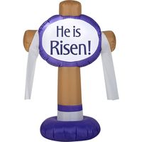 Easter Inflatable 3.5 Cross Christian Inspirational Airblown Yard Decor by Gemmy