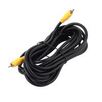 uxcell a14111900ux0264 5M 16Ft RCA Male to Male Audio Video AV Extension Cable Cord Black