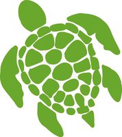Sea Turtle Vinyl Decal - 8 Inches - For Cars, Trucks, Windows, Laptops, Tablets - High Quality, Outdoor-Grade 2.5mil Thick Vinyl - Lime