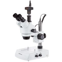 AmScope 7X-90X Trinocular Stereo Zoom Microscope with Dual Halogen Lights and 5MP Camera