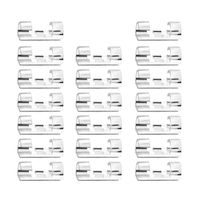 eBoot 20 Packs Self Adhesive Cable Clips Cable Drop Wire Holder (Transparent)