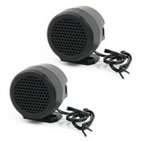 uxcell 2 Pcs Rotating Holder Car Round Shape Tweeter Speakers 500W 5-20KHz
