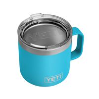 YETI Rambler 14 oz Mug, Stainless Steel, Vacuum Insulated with Standard Lid, Reef Blue