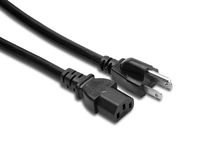 Hosa PWC-408 IEC C13 to NEMA 5-15P Power Cord, 8 Feet