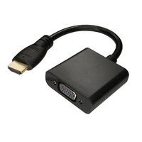 MakerSpot 1080P HDMI Male to VGA Female Video Converter Adapter Cable For PC Laptop HDTV Projectors and other HDMI input devices