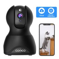 Pet Dog Camera, Conico 1080p Wireless IP Home Security Camera WiFi Baby Monitor with Cloud Storage Sound Motion Detect Two Way Audio Night Vision Remote View