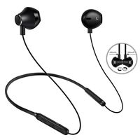 SIQIWO Bluetooth Headphones IPX6 Waterproof Wireless Sports Earbuds. Richer Bass HiFi Stereo in-Ear Earphones, 8Hrs Playback, Gym Running Workout Magnetic Neckband Headsets(Black)