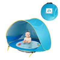 Wikole Portable Automatic Open Sunscreen Waterproof Beach Children Tent Play Tents