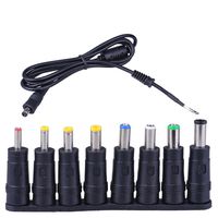 All-Purpose AC to DC 8 Adapter Connectors with 46 in Cable Universal Adapter for Notebook Laptop DC Power Supply and Other Application US Delivery