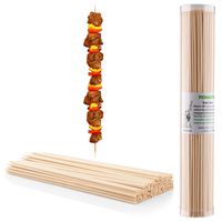 TONGYE Premium Natural BBQ Bamboo Skewers for Shish Kabob, Grill, Appetizer, Fruit, Corn, Chocolate Fountain, Cocktail and More Food, More Size Choices 4"/6"/8"/10"/12"(200 PCS)