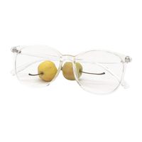Reading Glasses Anti Blue Light Blocking Reader Women Men for Mid Big Face (Crystal, 0.00)