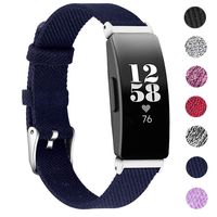 EZCO Bands Compatible with Fitbit Inspire HR & Inspire, Woven Fabric Breathable Watch Strap Quick Release Replacement Wristband Accessories Women Man Compatible with Inspire Smart Watch