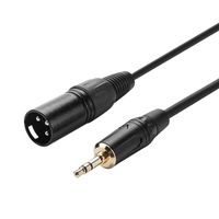 3.5mm to XLR Cable 10FT, CableCreation 3.5mm Male to XLR Male Microphone Cable, XLR to 3.5mm Cable Compatible with iPhone, iPod, Tablet, Laptop, Microphone, Amplifier, Audio Board, 3M